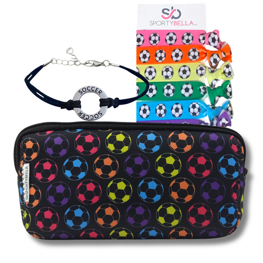 Soccer Cosmetic Bag Gift Bundle