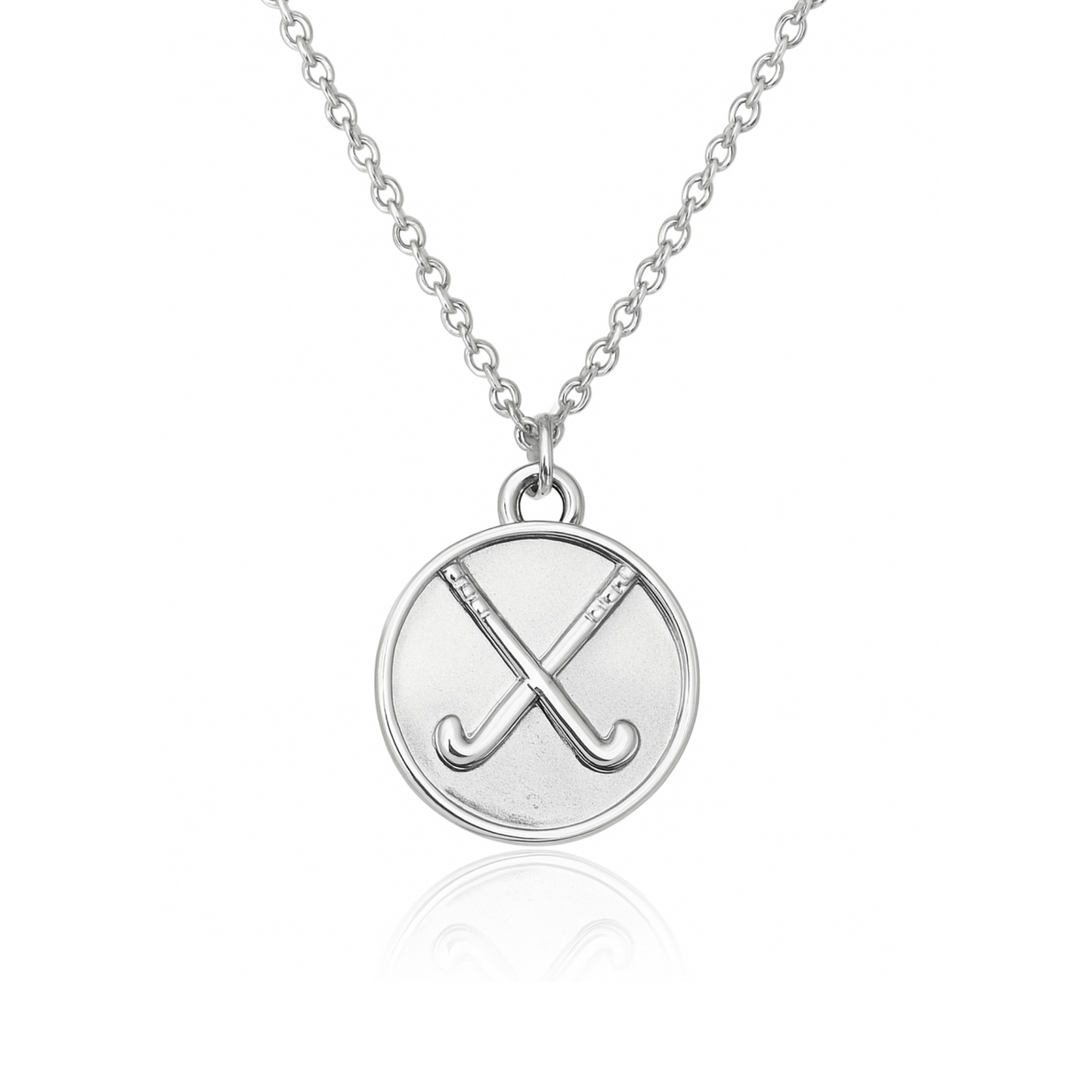Field Hockey Round Necklace