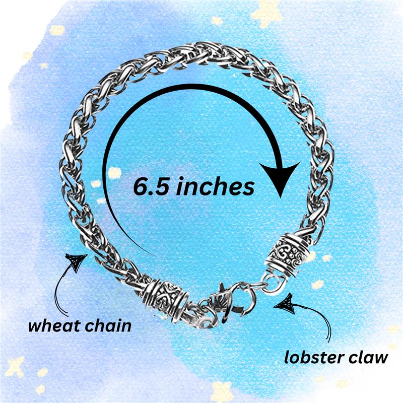 Flag Football Wheat Chain Bracelet