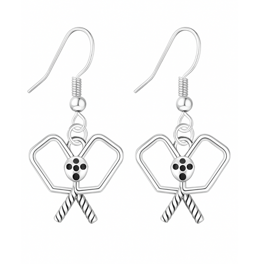 Pickleball Double Paddle Earrings