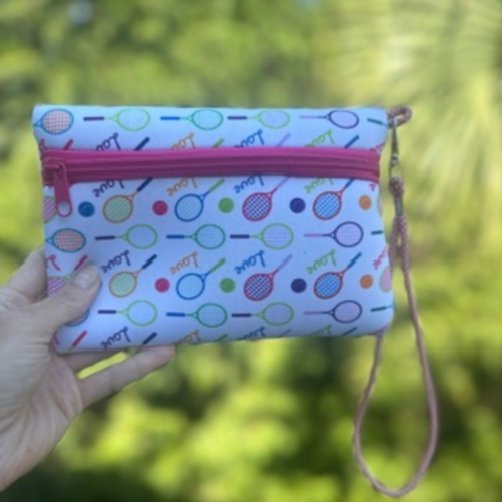 Tennis Wristlet Wallet Clutch Purse