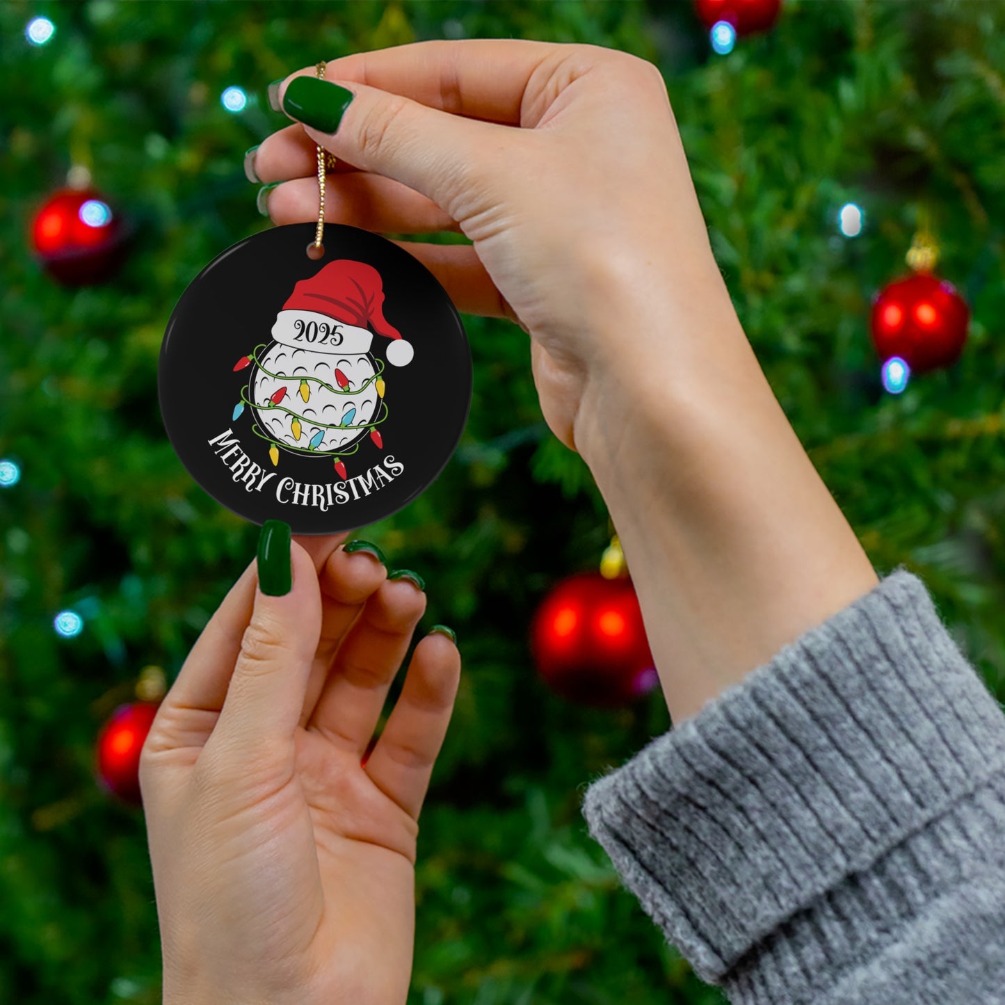 2025 Golf Christmas Ornament