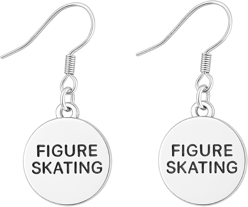 Figure Skater Dangle Earrings