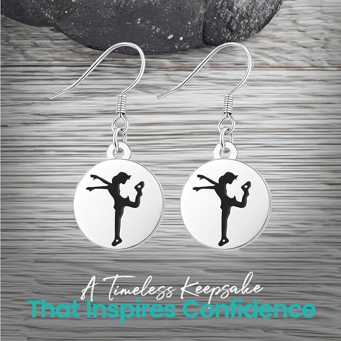 Figure Skater Dangle Earrings