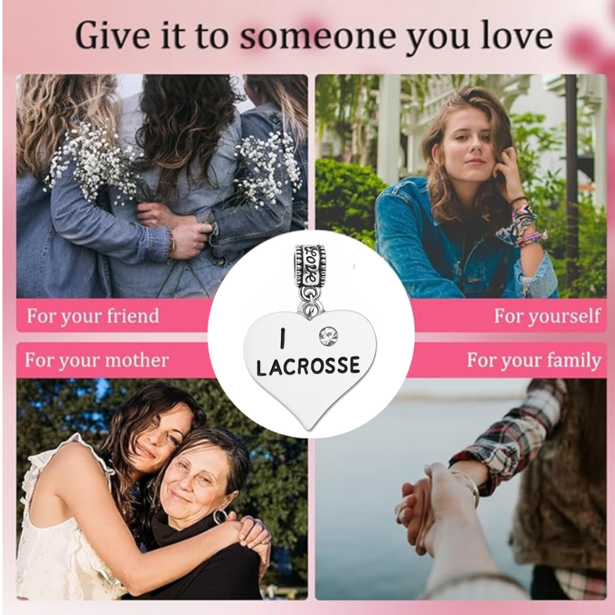 Lacrosse Charm Bead - Pick Style