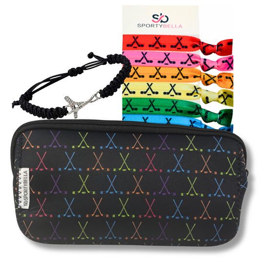 Ice Hockey Cosmetic Bag Gift Bundle