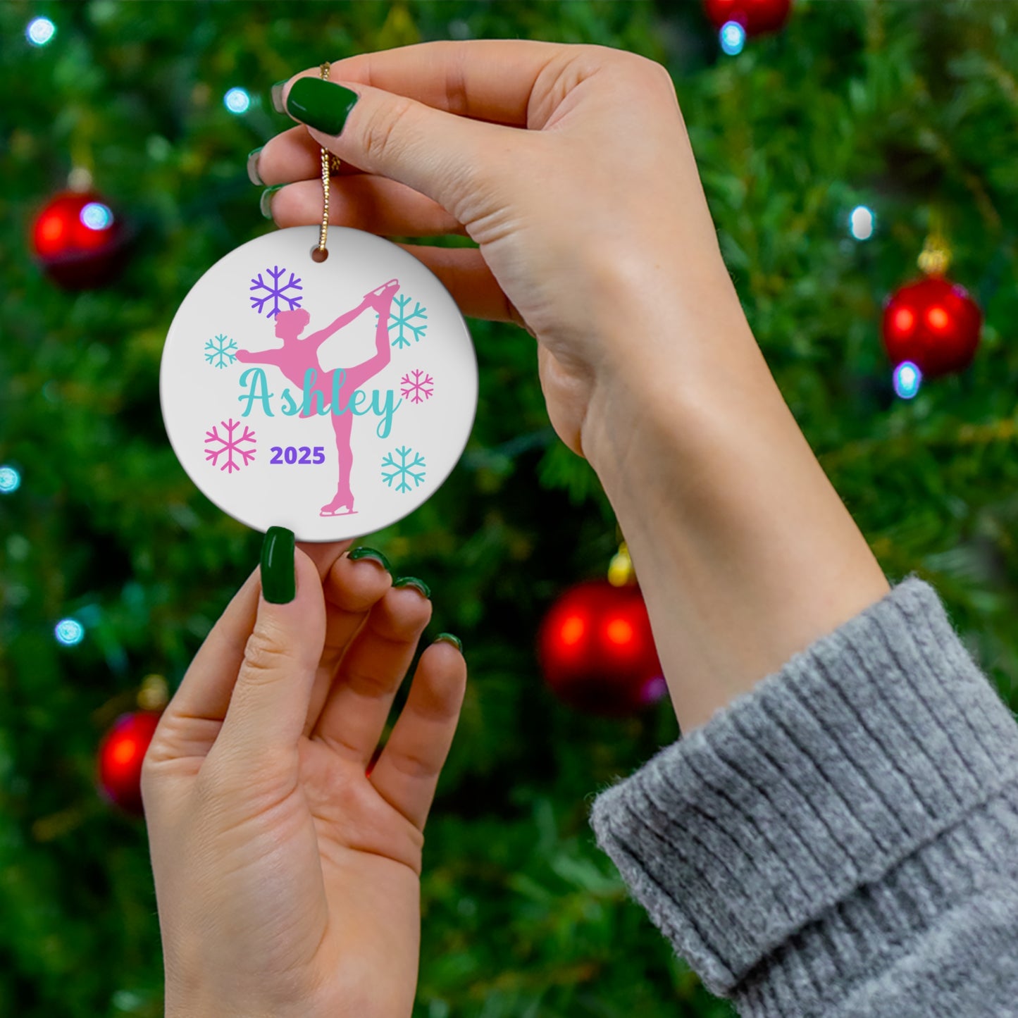 Personalized Figure Skating Ornament