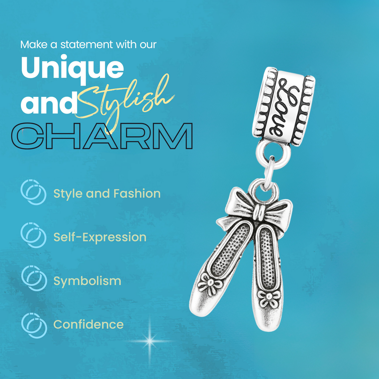 Ballet Charm Bead - Pick Style