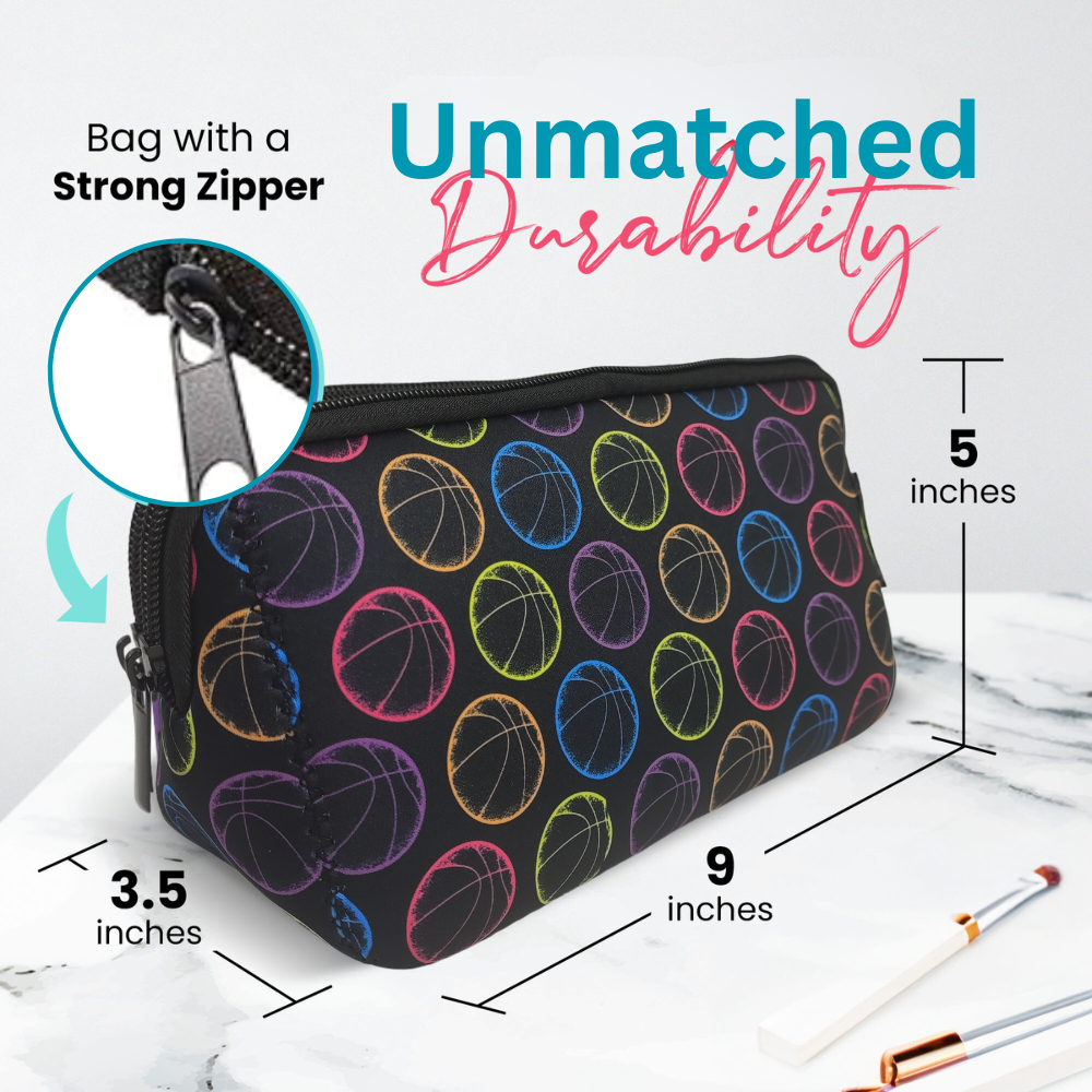 Basketball Cosmetic Bag