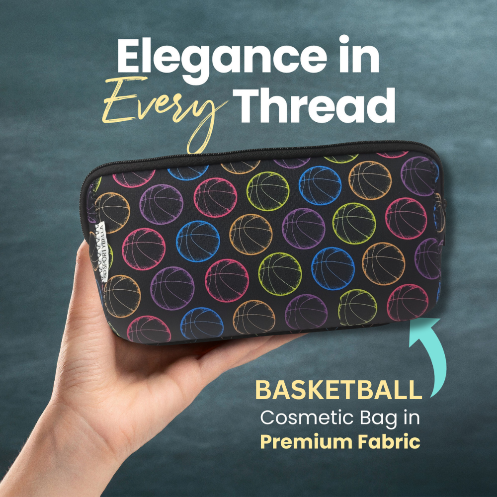 Basketball Cosmetic Bag