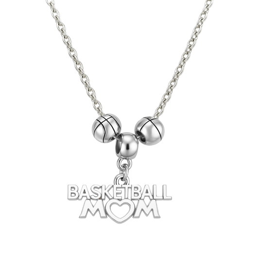 Basketball Mom Charm Necklace