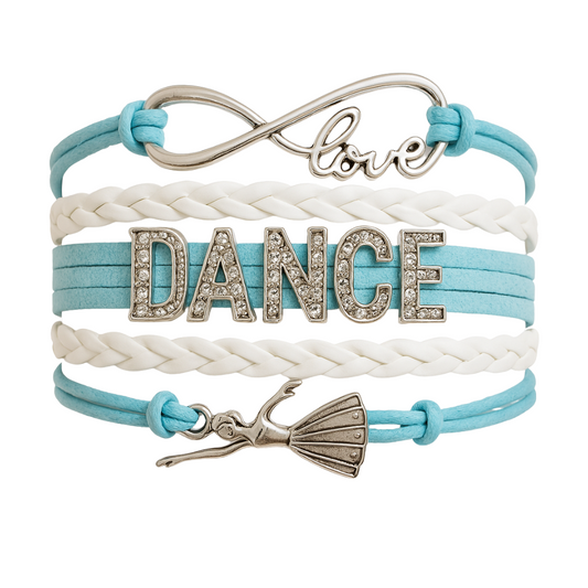 Dance Rhinestone Bracelet- Blue