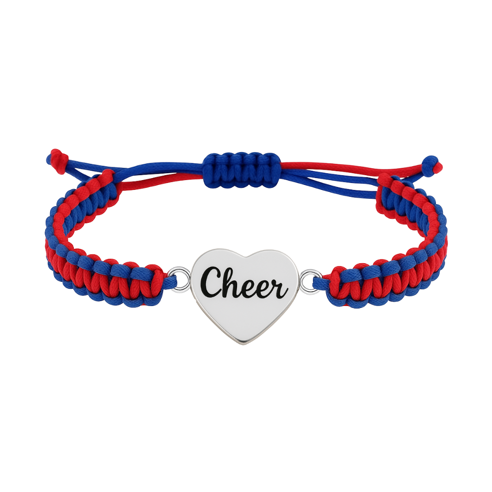 Cheer Multi Colored Rope Bracelet - Pick Colors