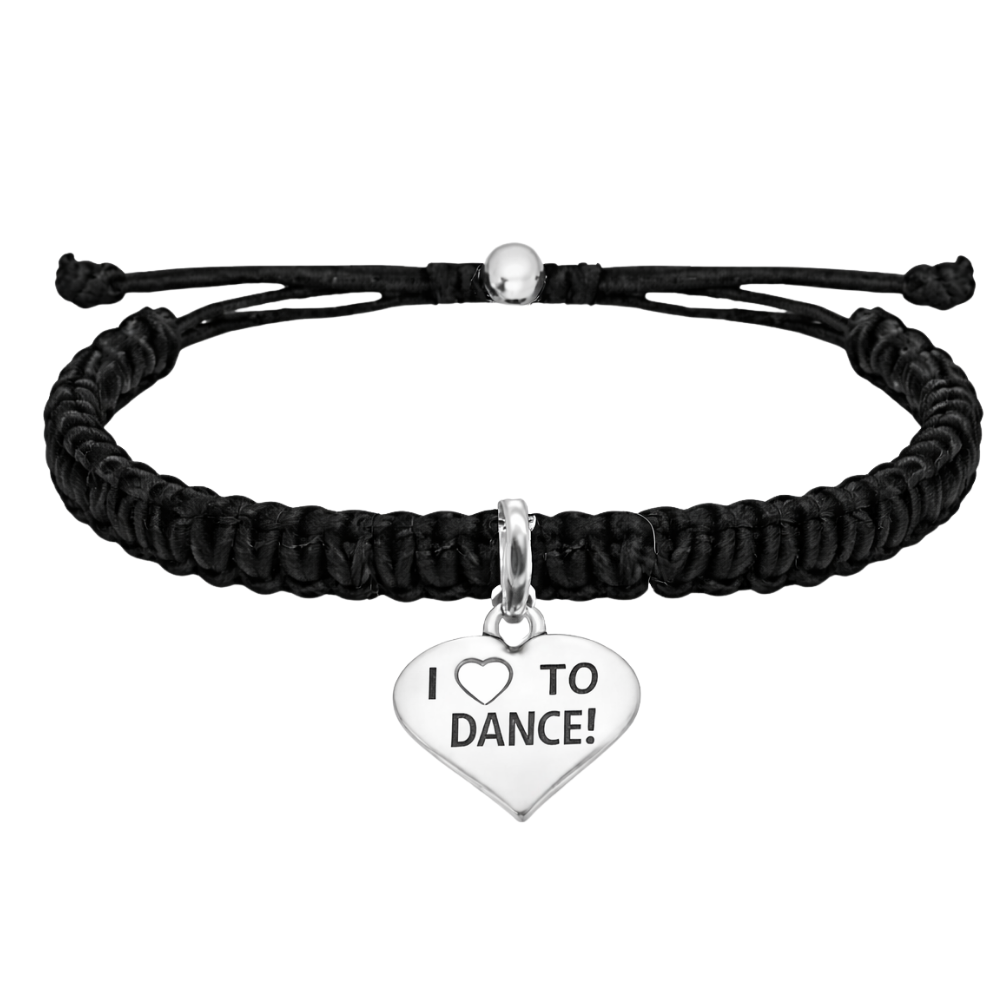 Love to Dance Adjustable Rope Bracelet