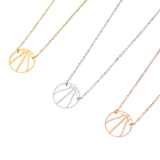 Dainty Basketball Stainless Steel Necklace