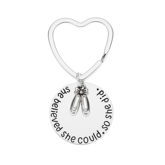 Dance Keychain - She Believed She Could So She Did