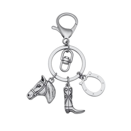 Equestrian Horse Zipperpull Keychain