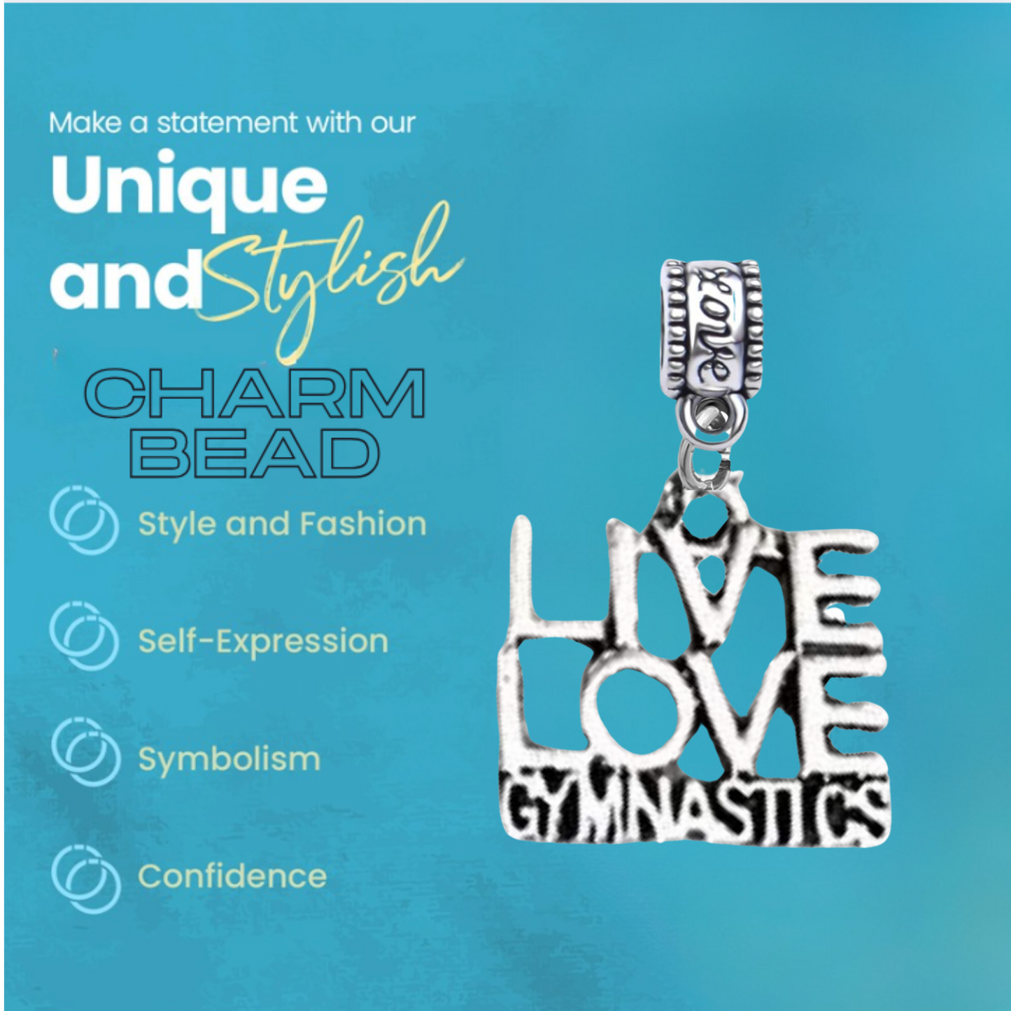 Gymnastics Charm Bead - Pick Style