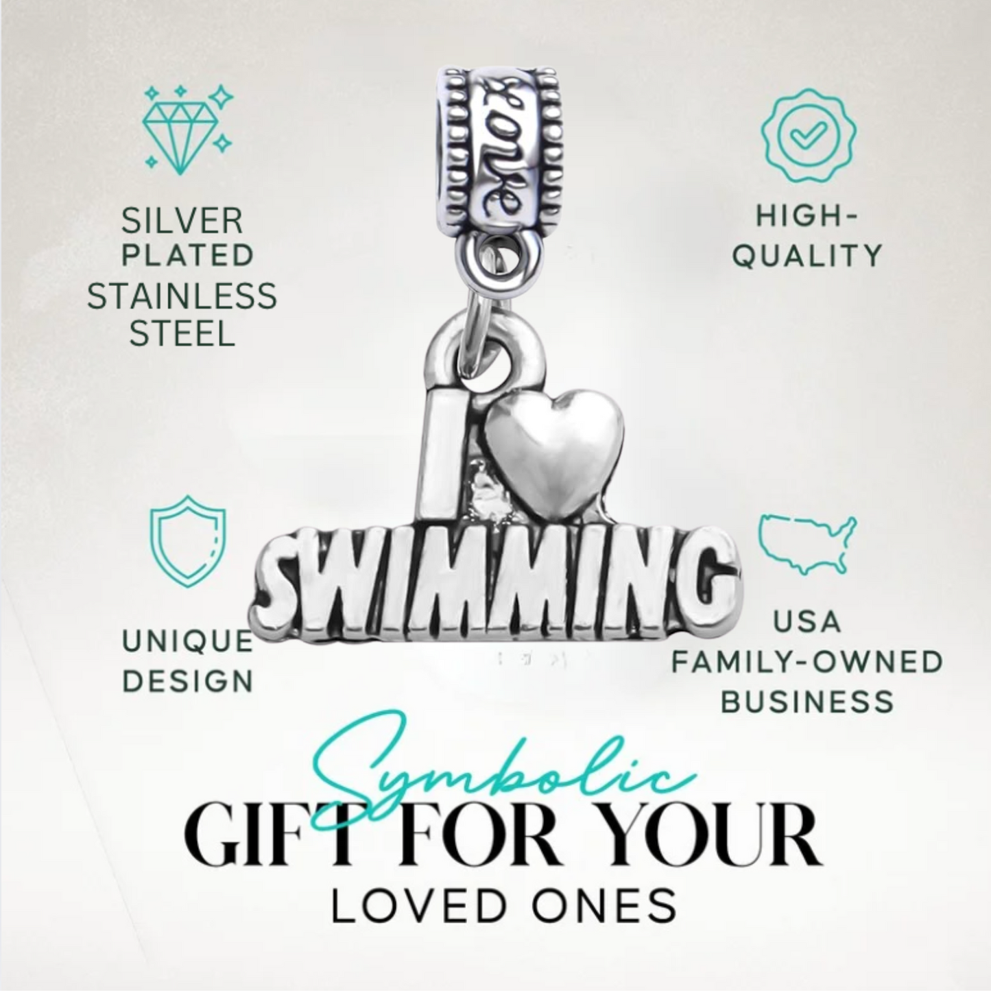 Swimming Charm Bead - Pick Style