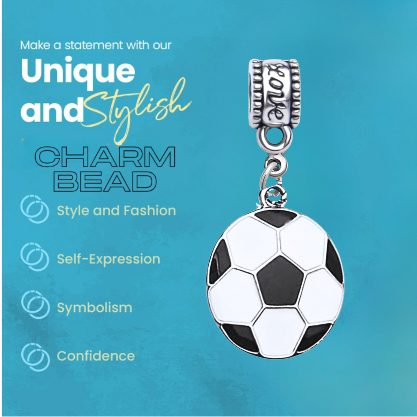 Soccer Charm Bead - Pick Style