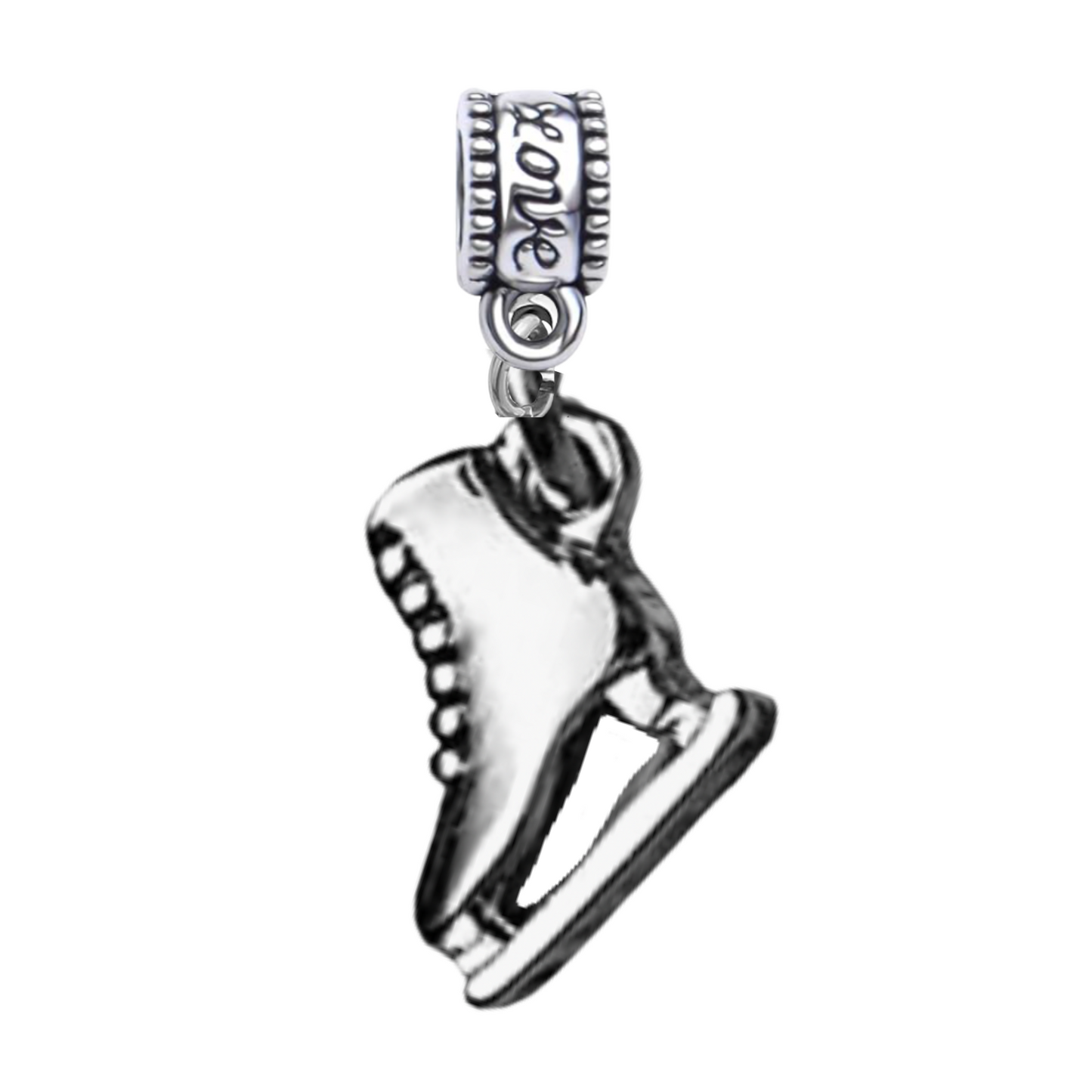 Figure Skate Charm Bead - Pick Style
