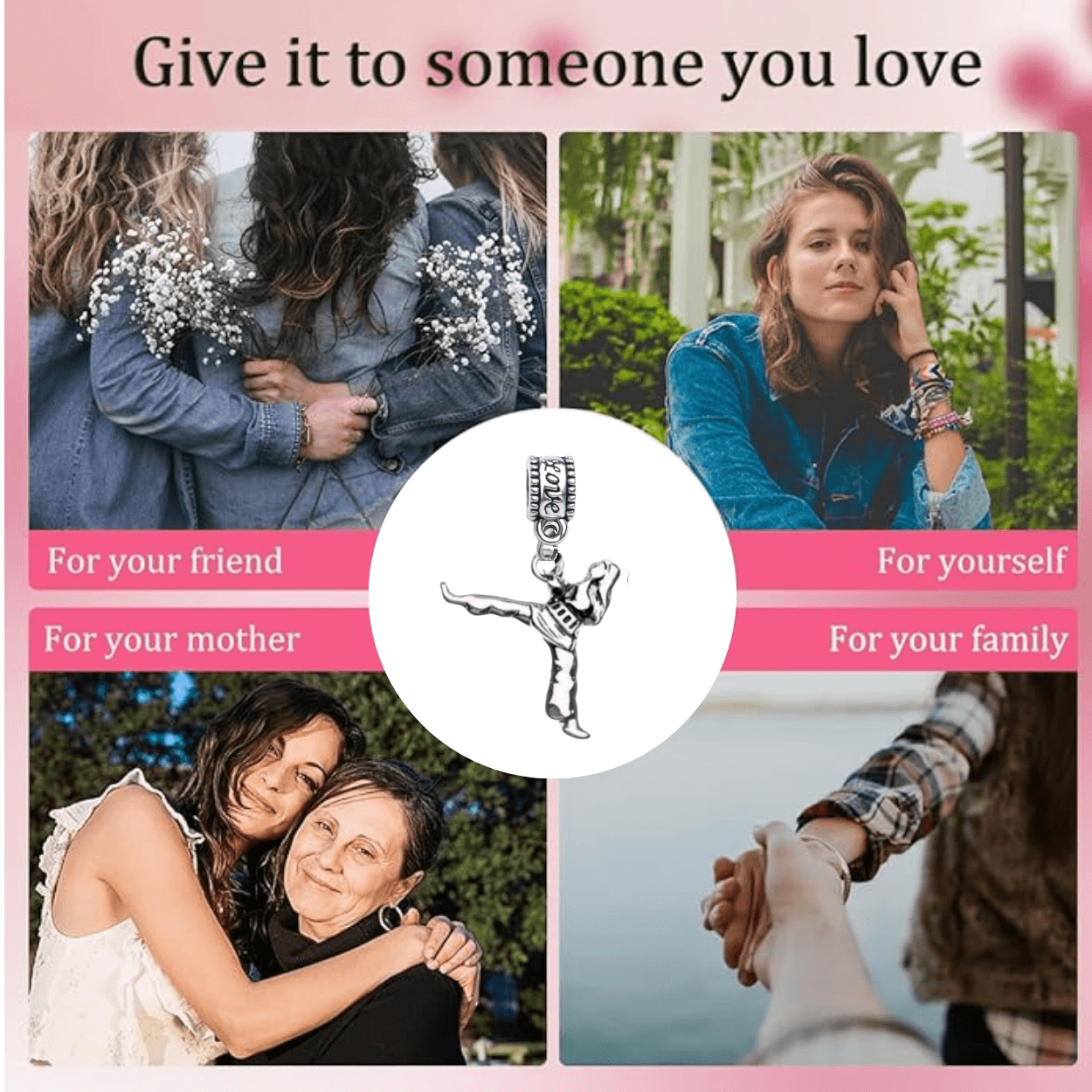 Martial Arts Charm Bead - Pick Style