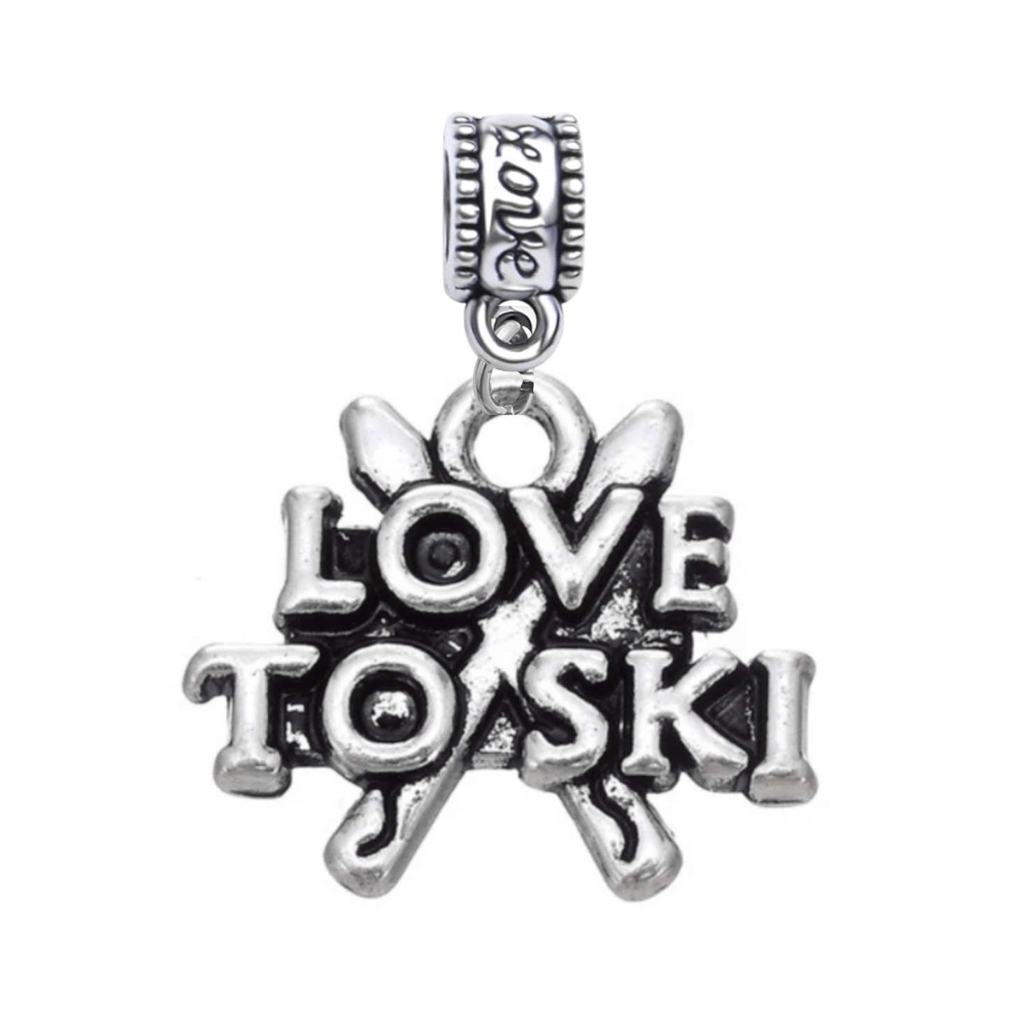 Love Ski Charm Bead - Pick Style