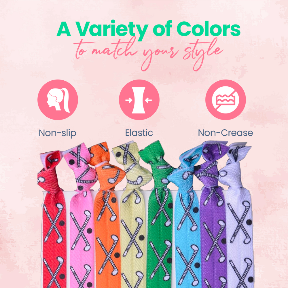 Girls Field Hockey Hair Ties