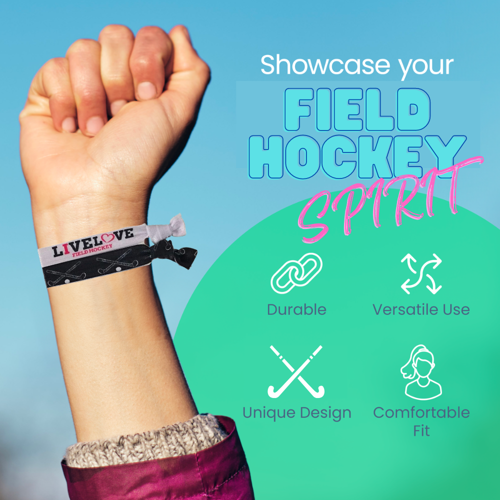 Field Hockey Hair Accessories - Black White