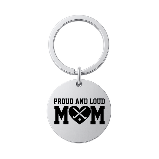 Field Hockey Mom Keychain