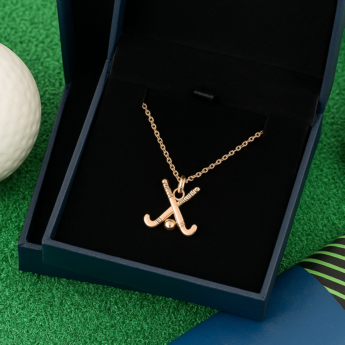 Field Hockey Sticks Necklace