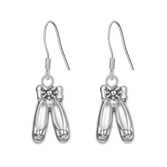 Girls Dance Ballet Shoe Earrings
