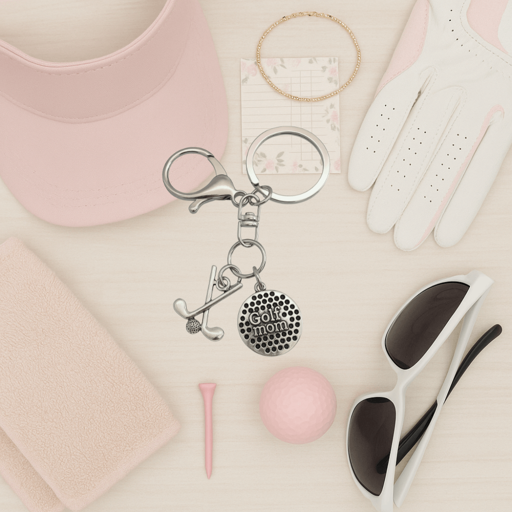 Golf Mom Keychain