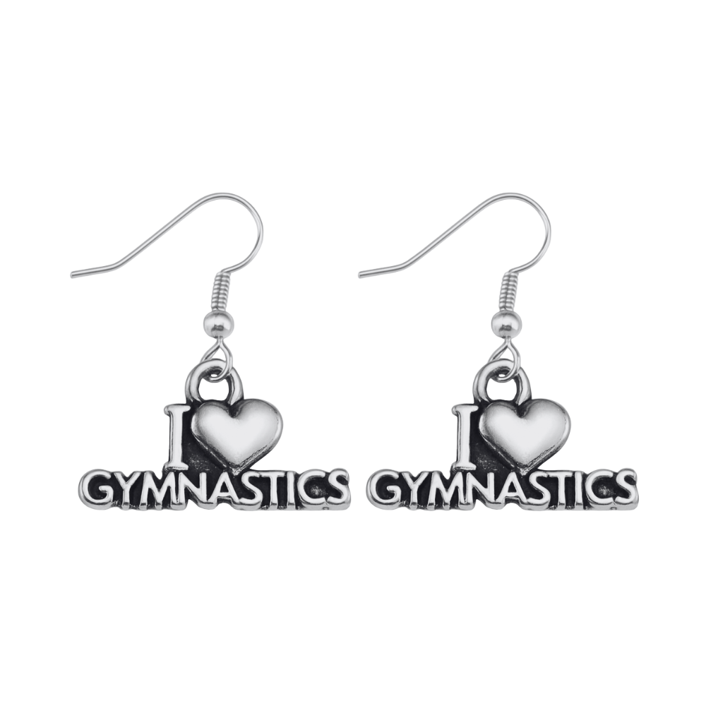 Gymnastics Earrings -I Love Gymnastics