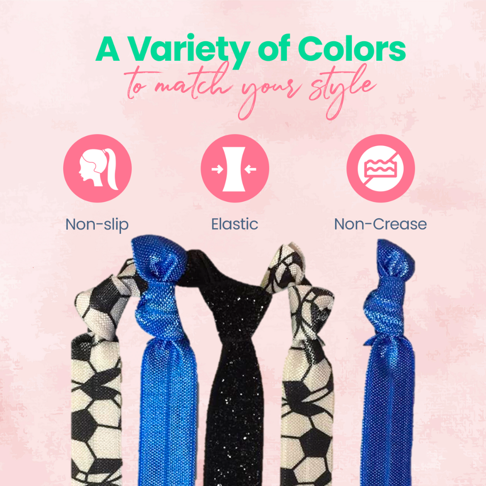 Soccer Hair Ties- Pick Color