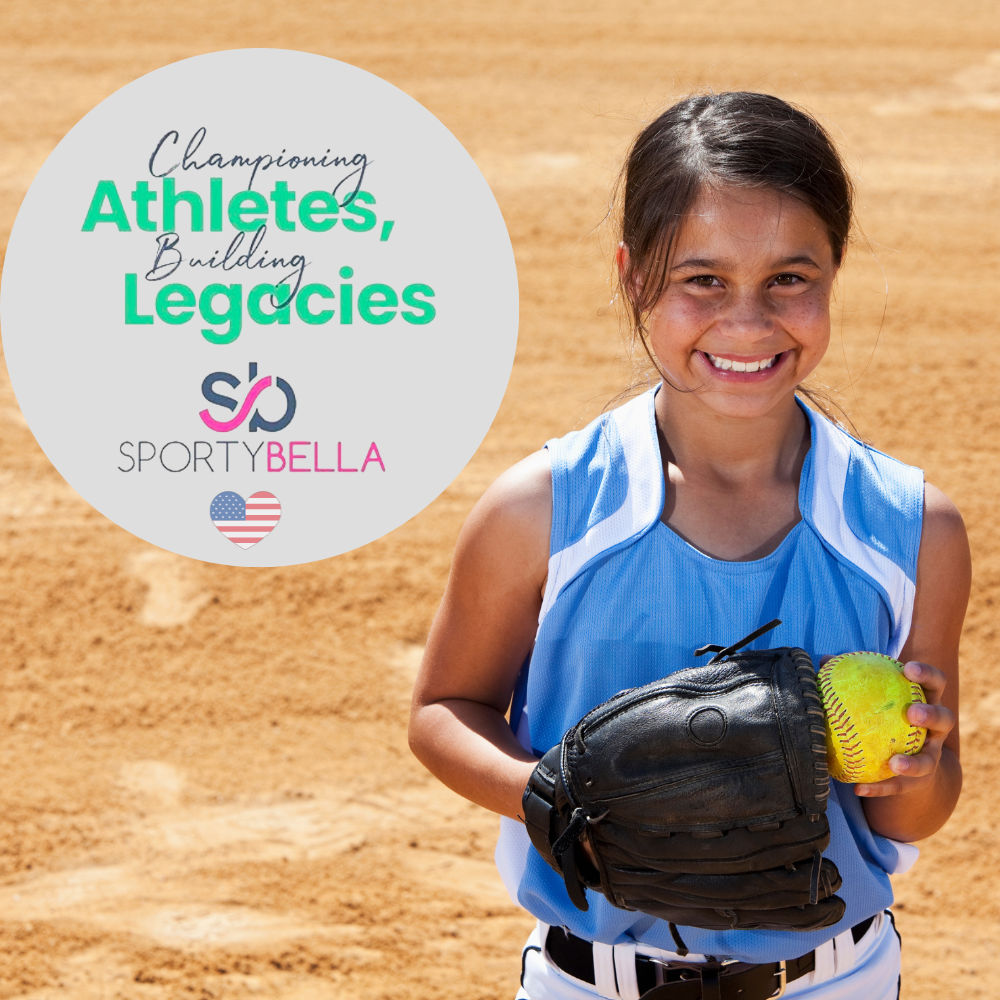 Girls Softball Hair Ties Set