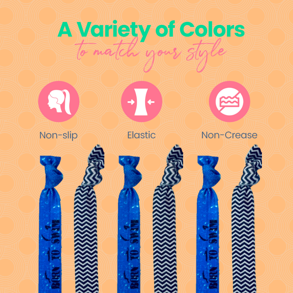 Girls Swim Hair Ties - 2pc