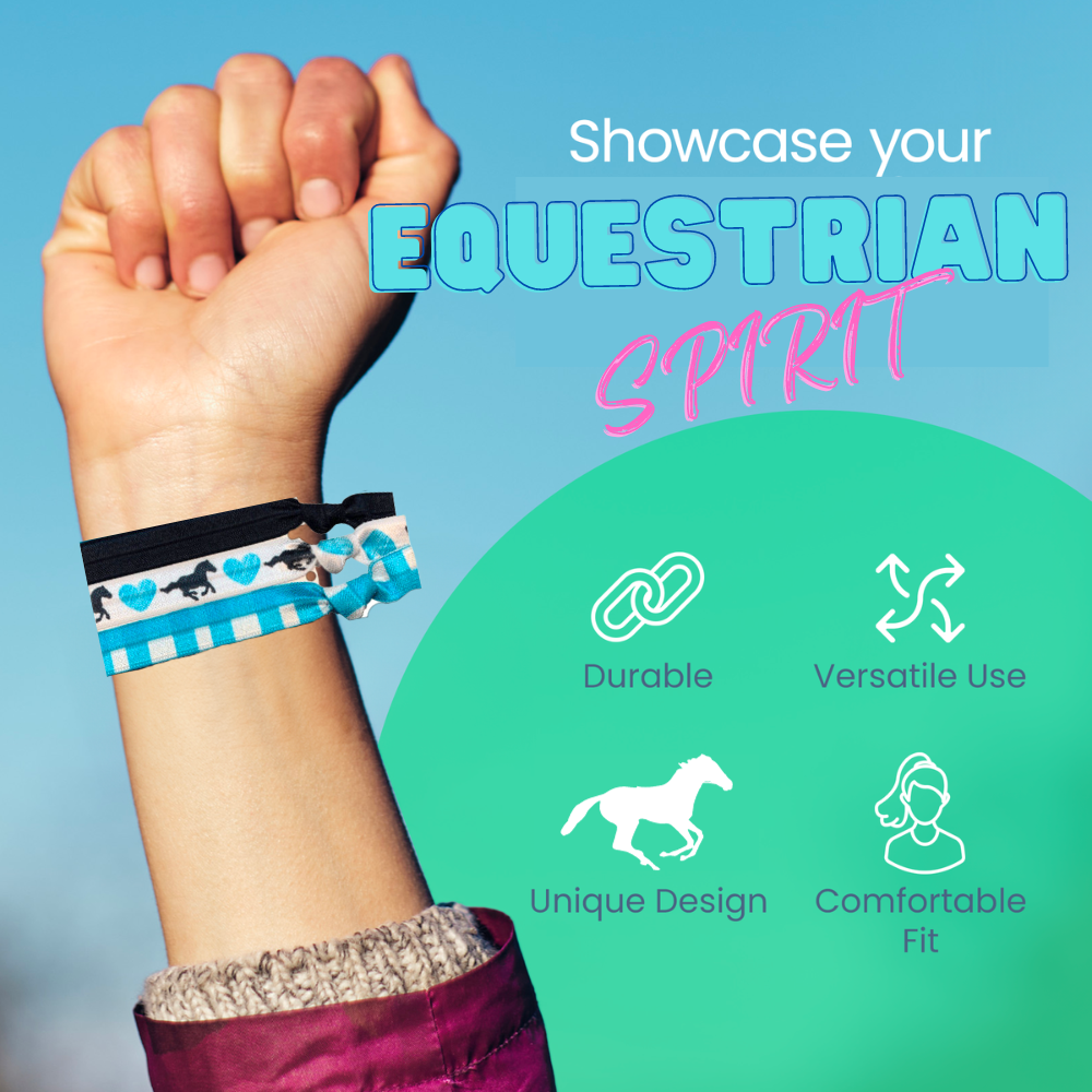 Girls Equestrian Horse Hair Ties