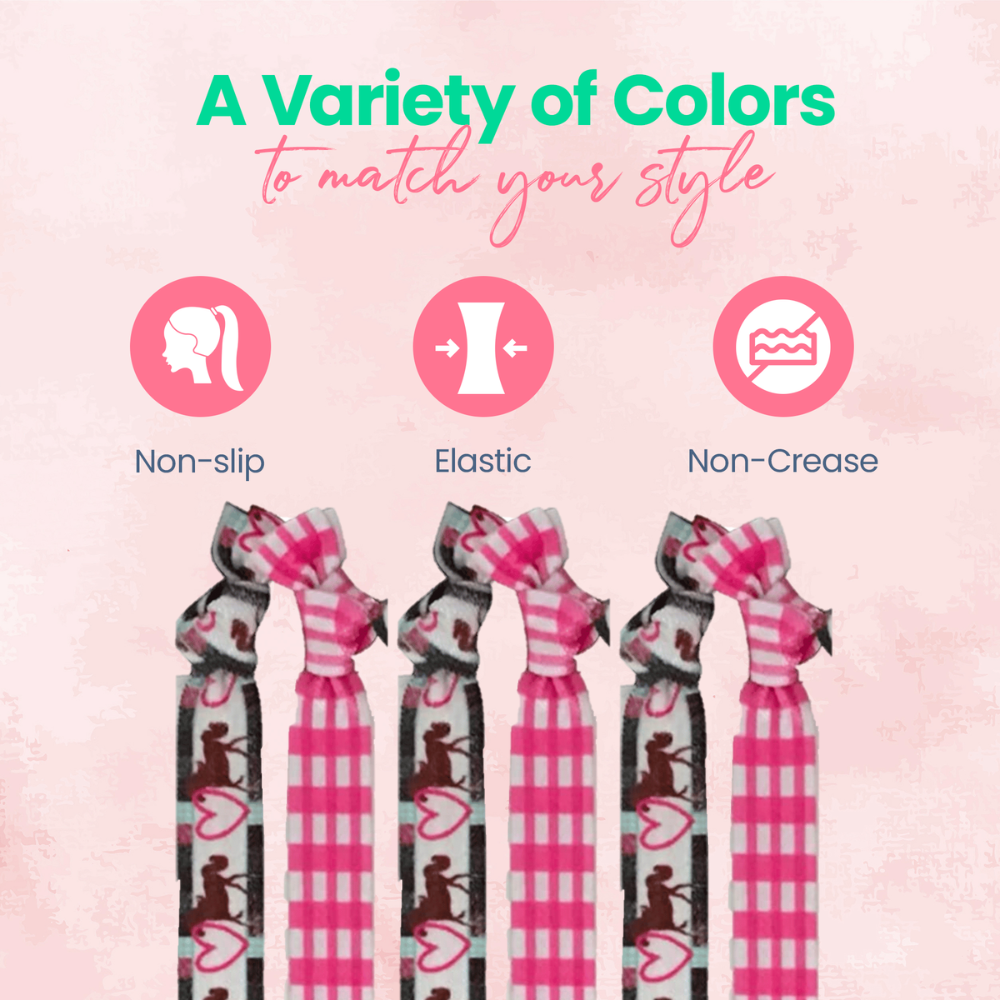 Girls Horse Hair Ties - 2pc