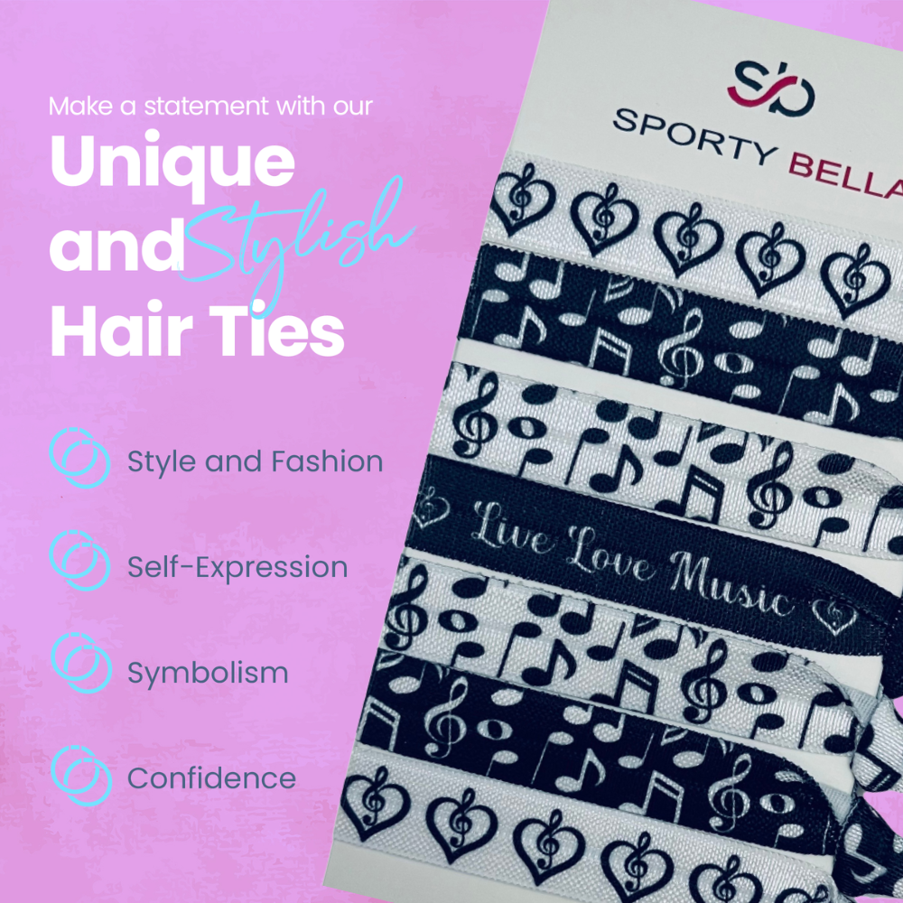 Music Hair Ties -Live Love Music
