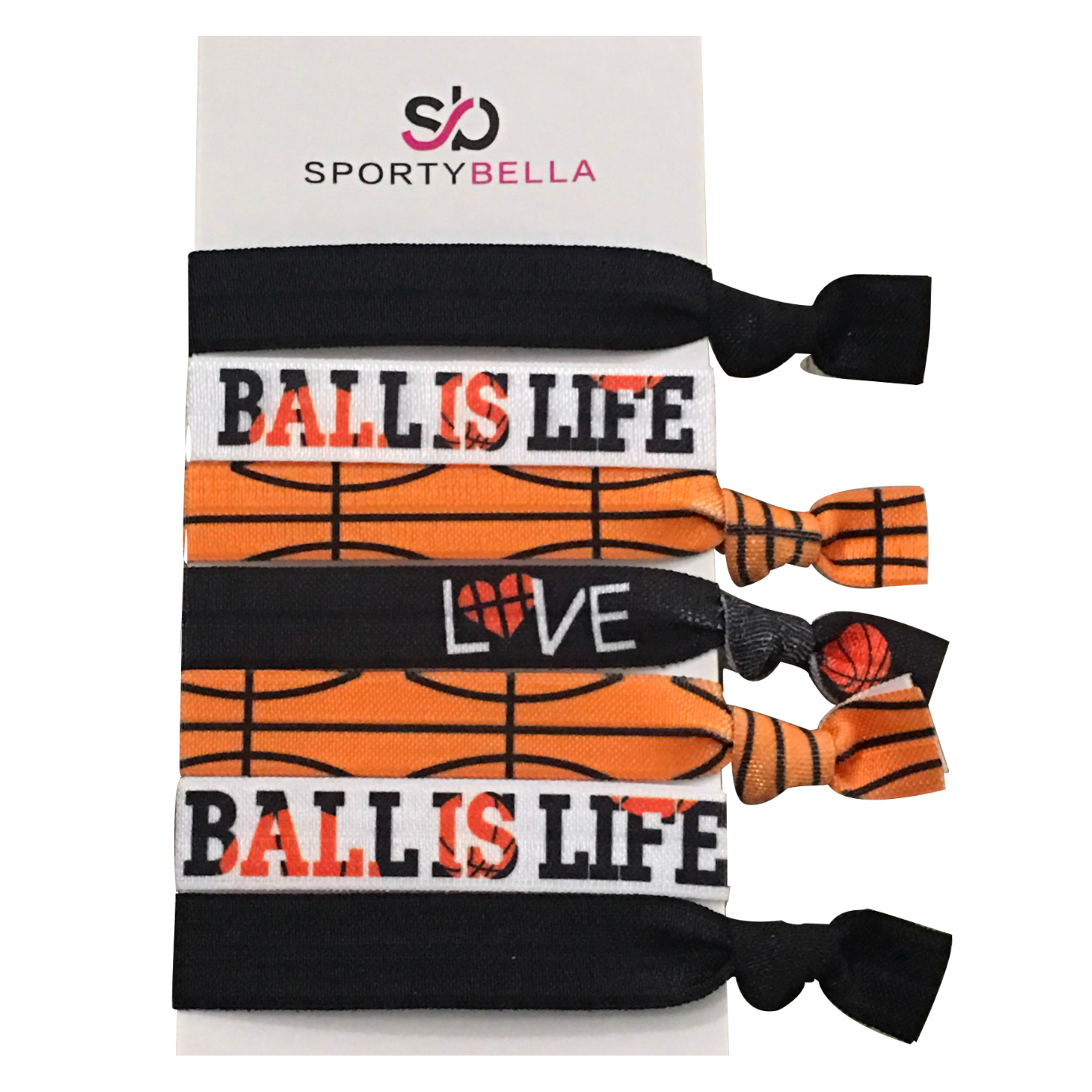 Basketball Hair Ties "Ball Is Life"