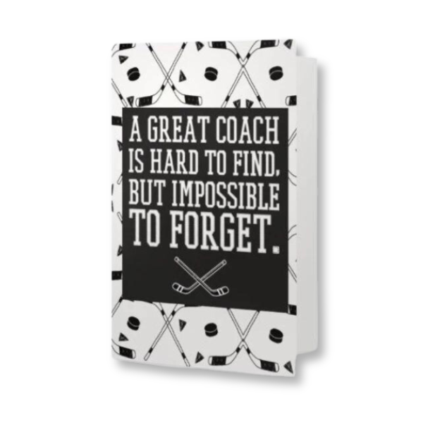 Ice Hockey Coach Card