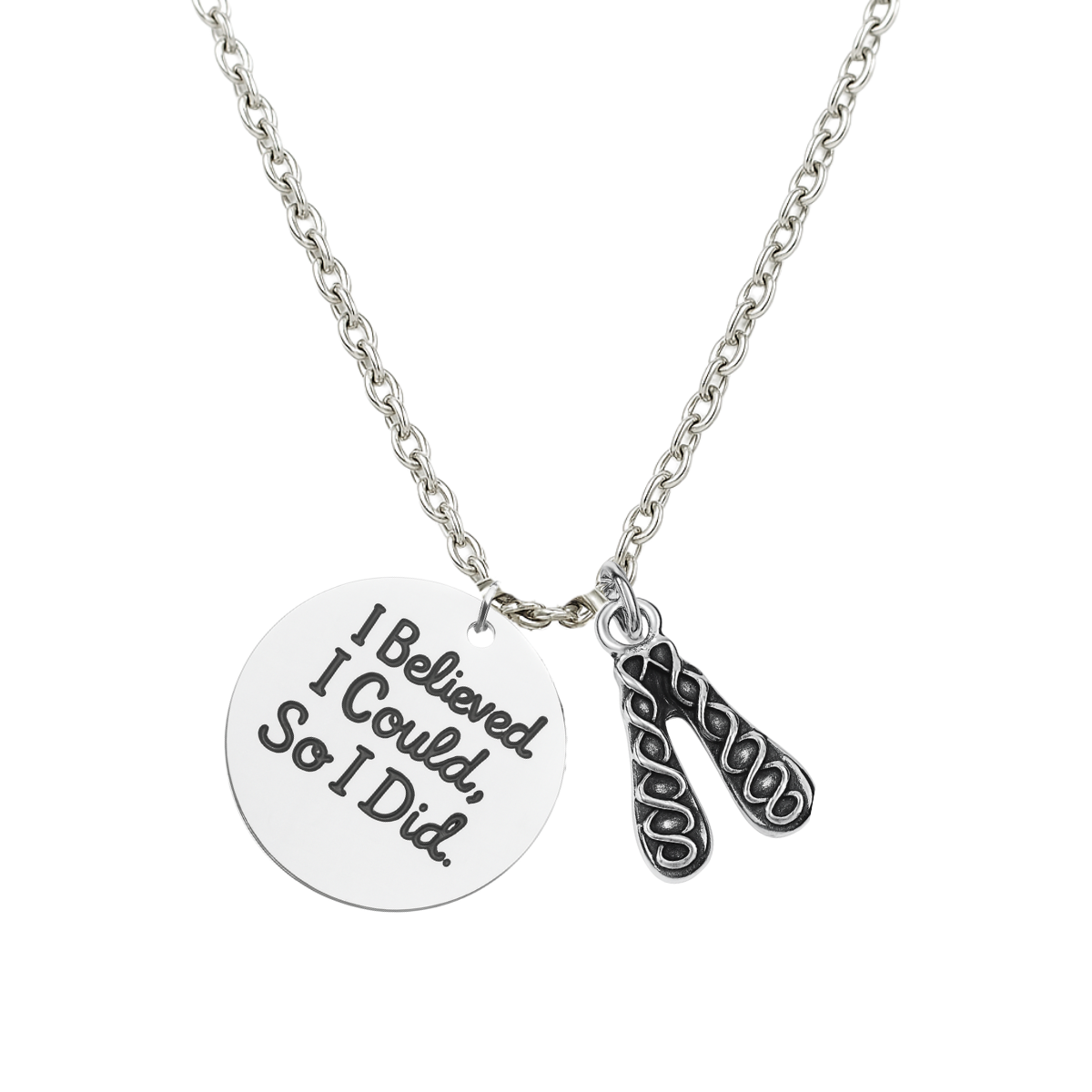 Irish Dance Necklace with Inspirational Charm