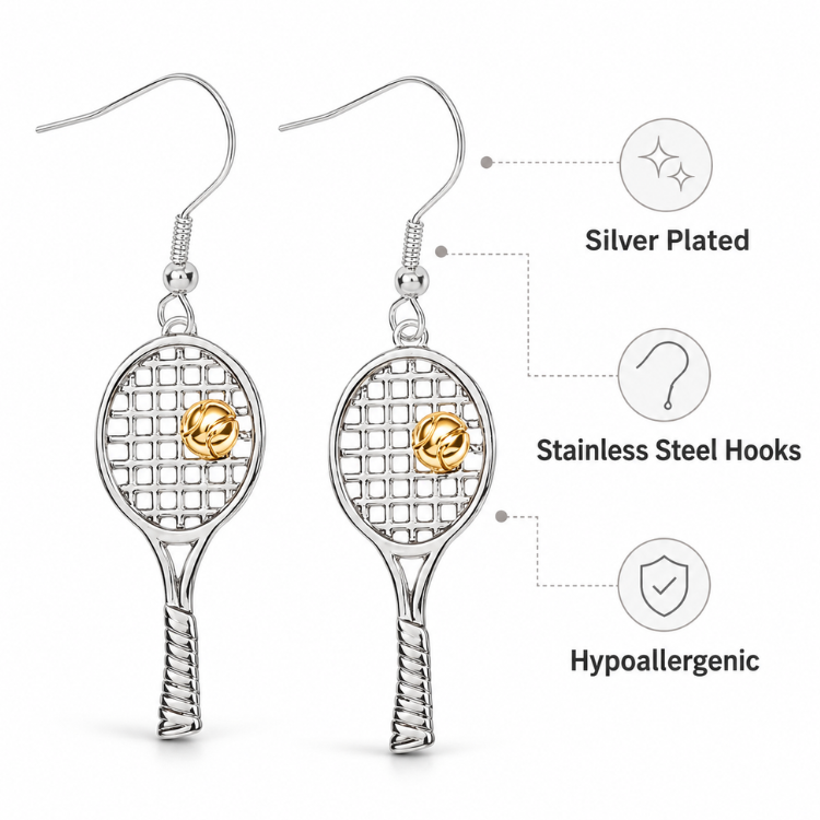 Tennis Two Tone Earrings