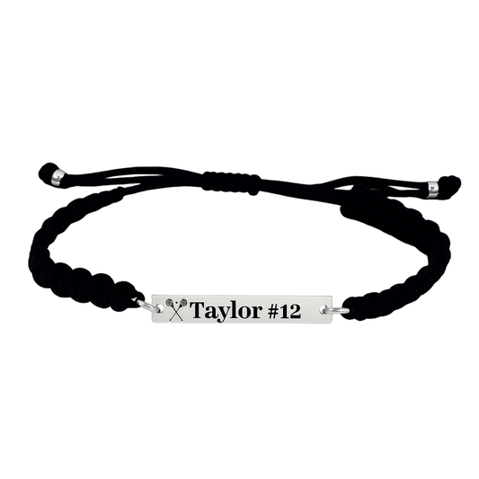Personalized Engraved Lacrosse Rope Bracelet