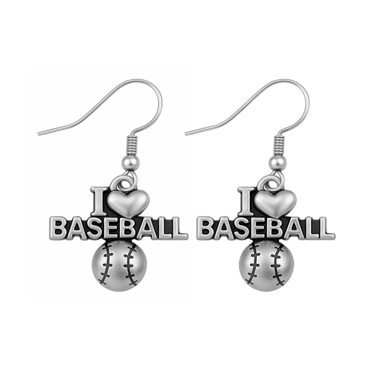 Love Baseball Earrings