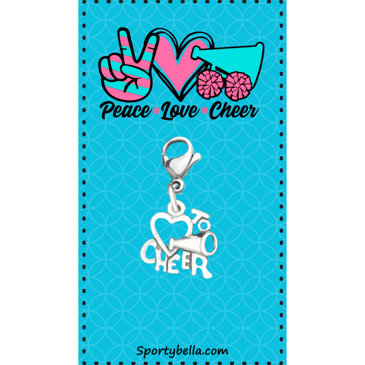 Love Cheer Clip On Zipper Pull