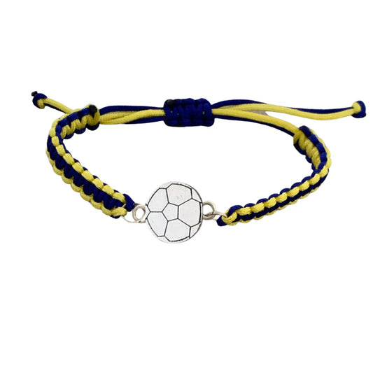 Multi Colored Soccer Hanging Charm Bracelet - Pick Colors & Charms