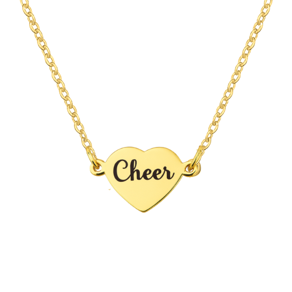 Cheer Connector Heart Necklace