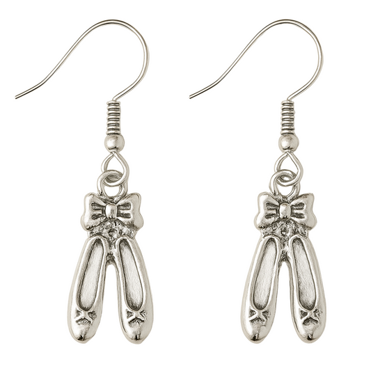 Ballet Shoe Dangle Earrings - Pick Color